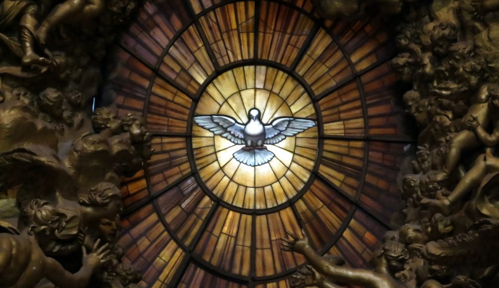 Pentecost Symbol - Dove window St Peter's Basilica